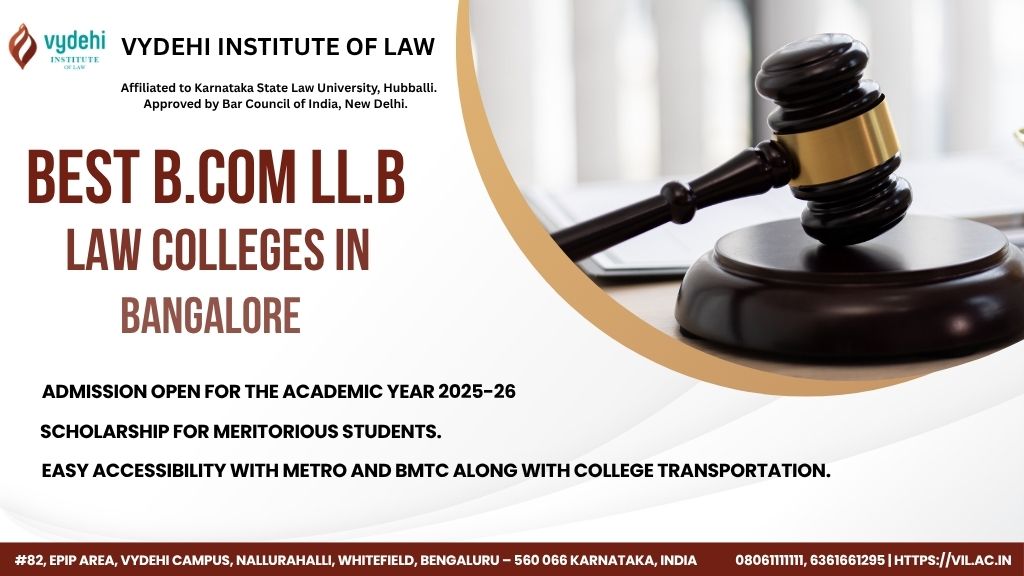 Best  B.Com LL.B Law Colleges in Bangalore 